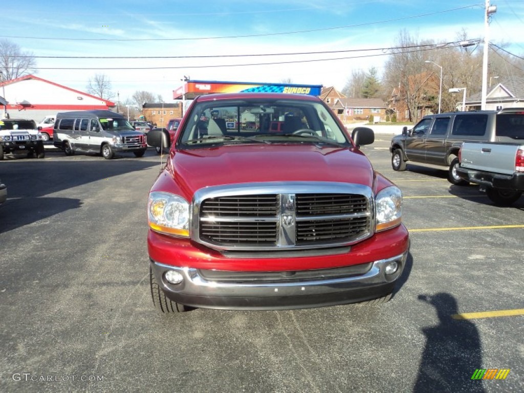 2006 Ram 1500 SLT Regular Cab 4x4 - Inferno Red Crystal Pearl / Khaki Beige photo #20