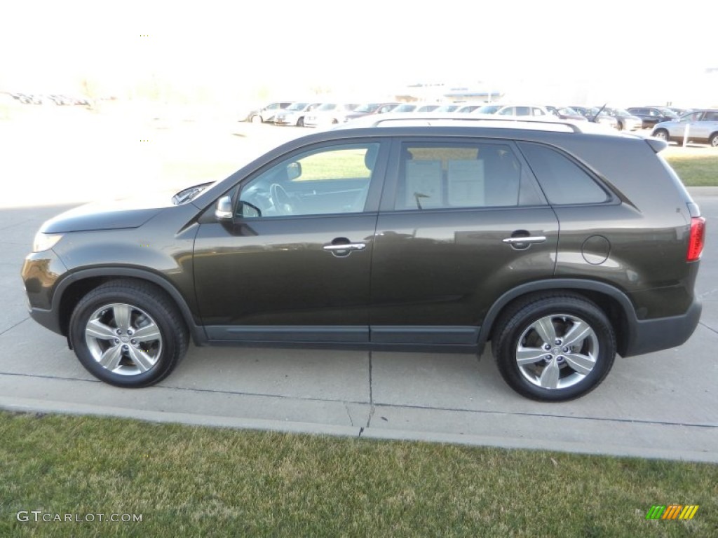 2012 Sorento EX V6 - Java Brown / Black photo #6