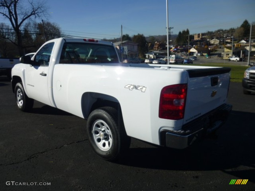 2013 Silverado 1500 Work Truck Regular Cab 4x4 - Summit White / Dark Titanium photo #5