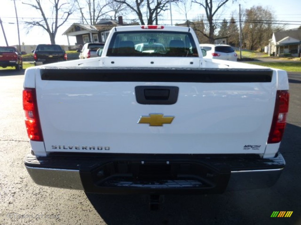 2013 Silverado 1500 Work Truck Regular Cab 4x4 - Summit White / Dark Titanium photo #6