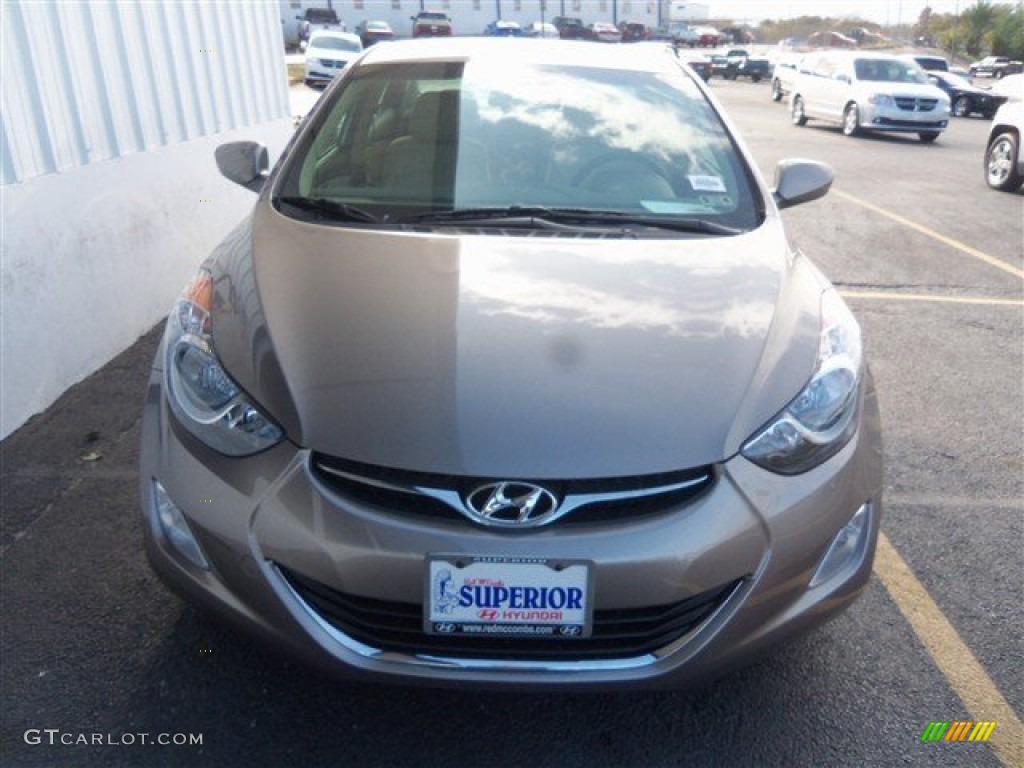 2013 Elantra GLS - Desert Bronze / Beige photo #2