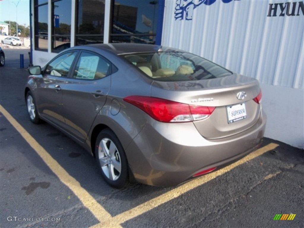 2013 Elantra GLS - Desert Bronze / Beige photo #5