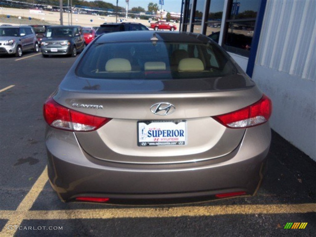 2013 Elantra GLS - Desert Bronze / Beige photo #6