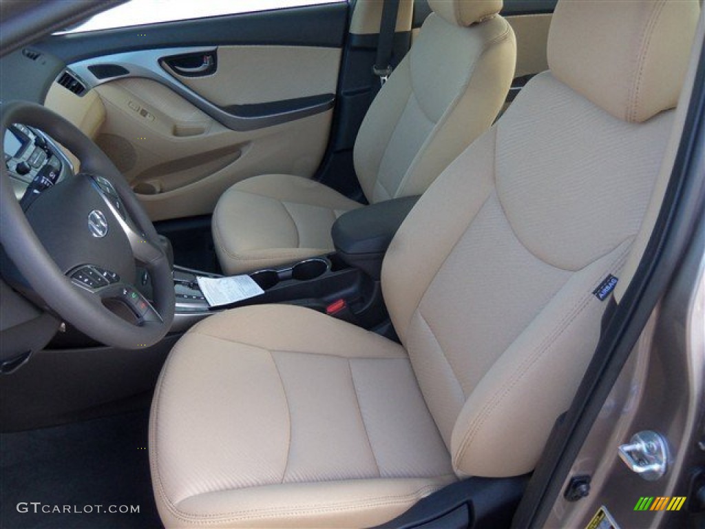 2013 Elantra GLS - Desert Bronze / Beige photo #9