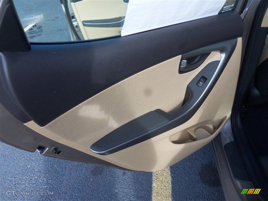 2013 Elantra GLS - Desert Bronze / Beige photo #10