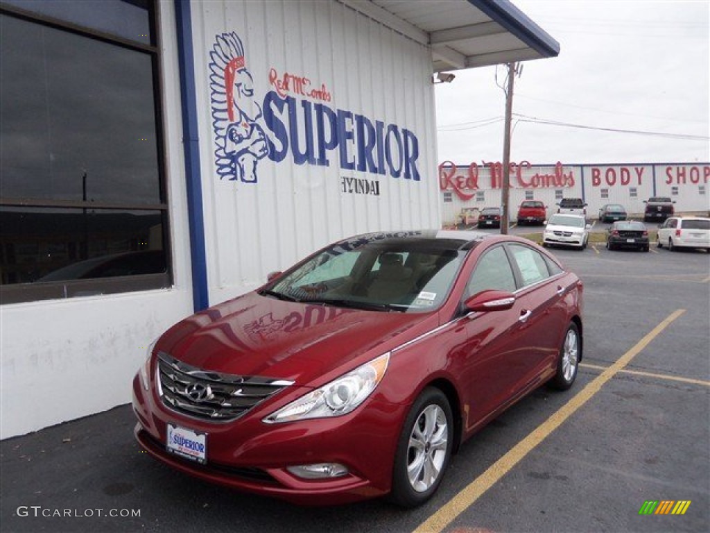 2013 Sonata Limited - Sparkling Ruby / Camel photo #1