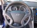 Gray 2013 Hyundai Sonata GLS Steering Wheel