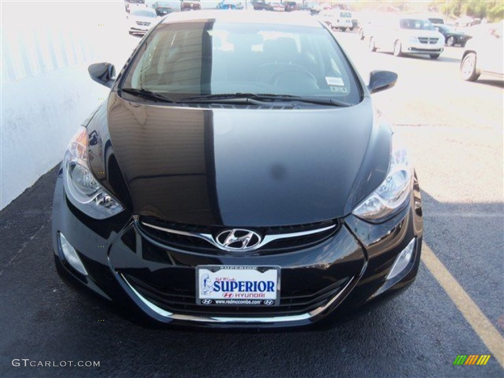 2013 Elantra GLS - Black / Gray photo #2