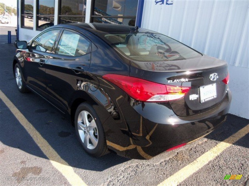 2013 Elantra GLS - Black / Gray photo #5