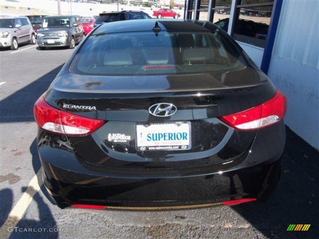 2013 Elantra GLS - Black / Gray photo #6