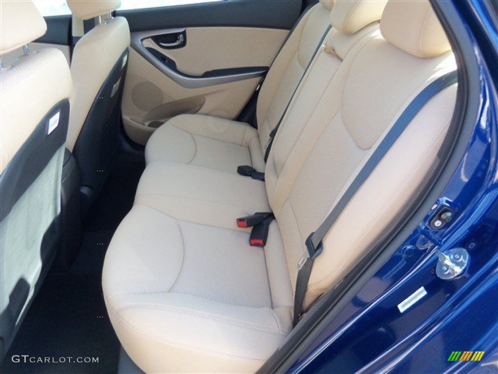2013 Elantra GLS - Atlantic Blue / Beige photo #11