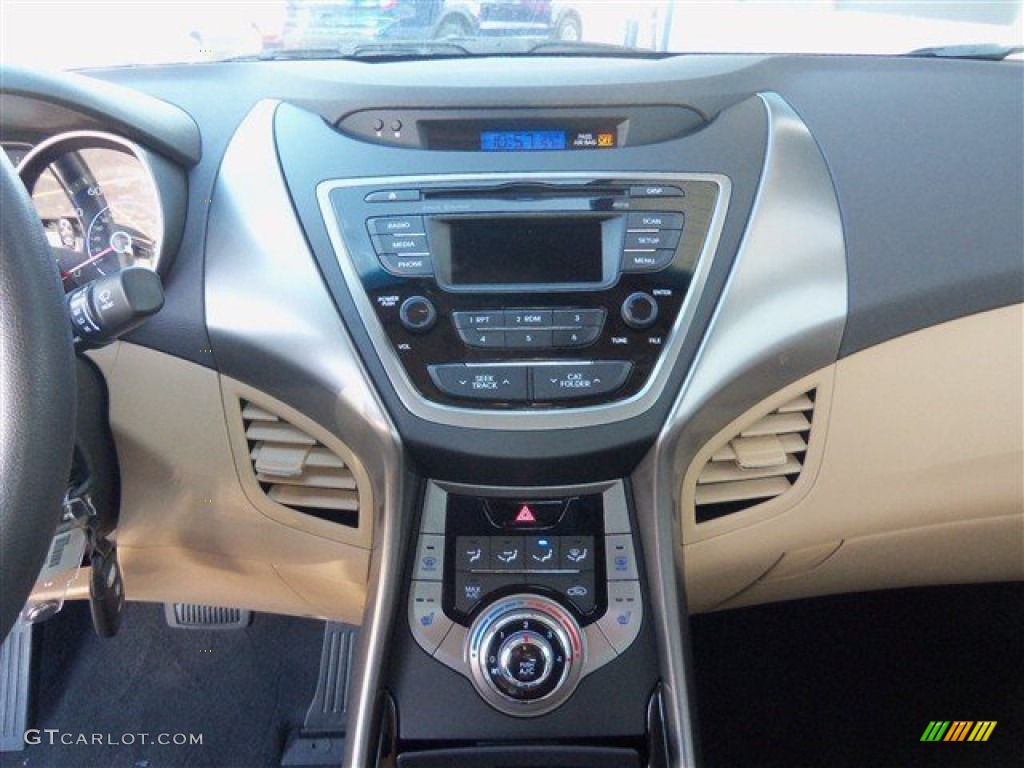 2013 Elantra GLS - Atlantic Blue / Beige photo #13