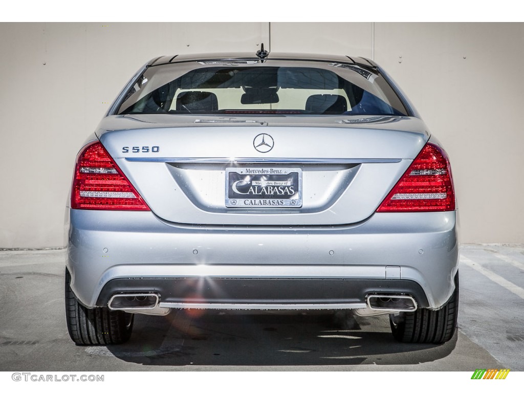 2013 S 550 Sedan - Iridium Silver Metallic / Black photo #3