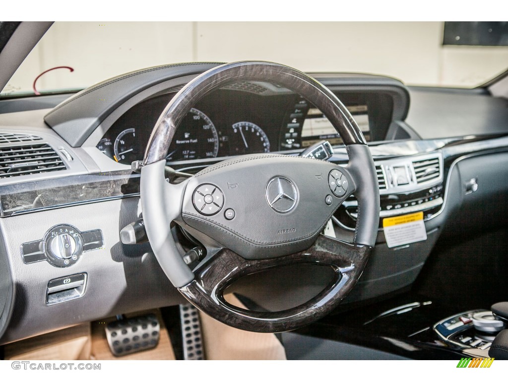 2013 Mercedes-Benz S 550 Sedan Black Dashboard Photo #74828829