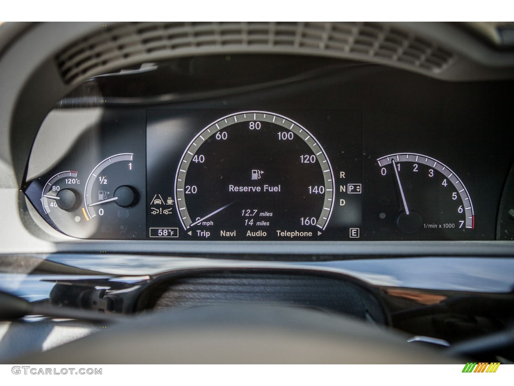 2013 Mercedes-Benz S 550 Sedan Gauges Photo #74828864