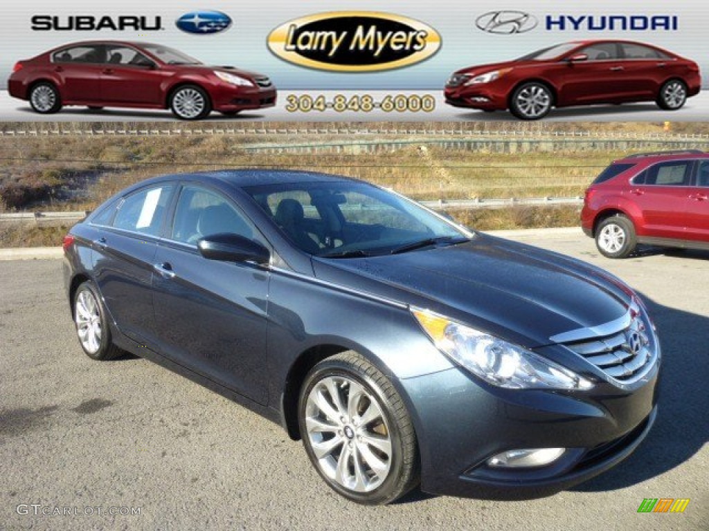 2011 Sonata SE 2.0T - Pacific Blue Pearl / Gray photo #1