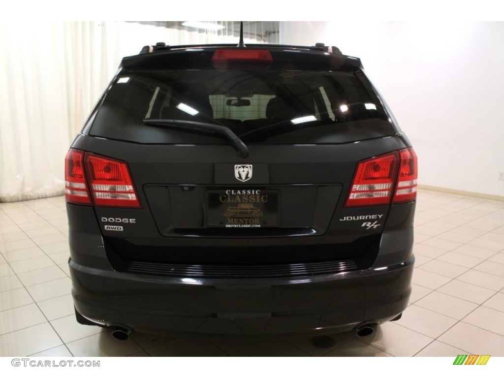 2010 Journey R/T AWD - Brilliant Black Crystal Pearl / Dark Slate Gray photo #27