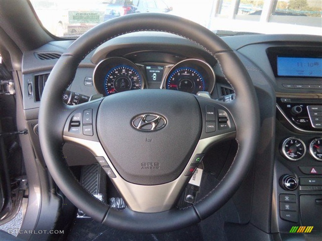 2013 Genesis Coupe 2.0T - Gran Premio Gray / Black Cloth photo #11