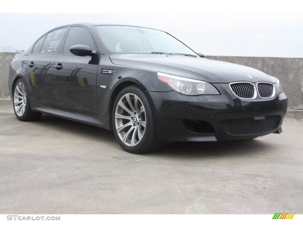 Black Sapphire Metallic 2007 BMW M5 Sedan Exterior Photo #74831881