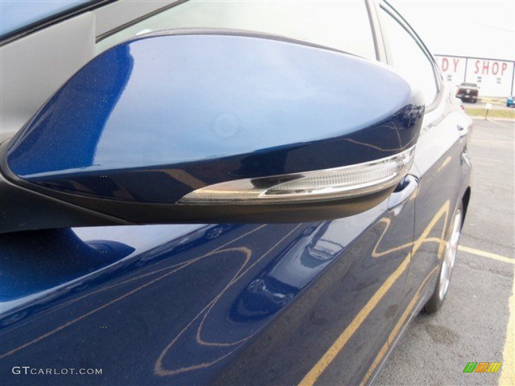 2013 Elantra Limited - Atlantic Blue / Beige photo #4