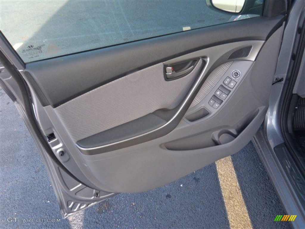 2013 Elantra GLS - Titanium Gray Metallic / Gray photo #7