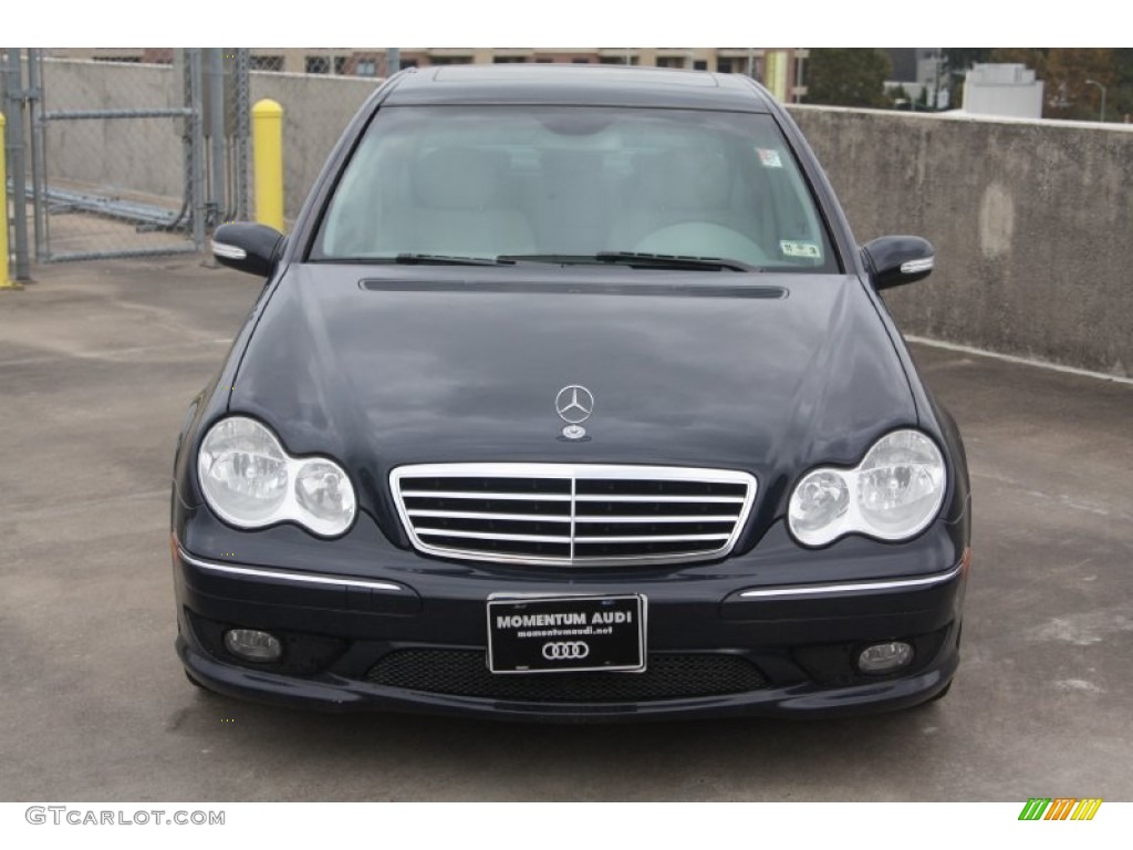 2005 C 230 Kompressor Sedan - Midnight Blue / Ash photo #2