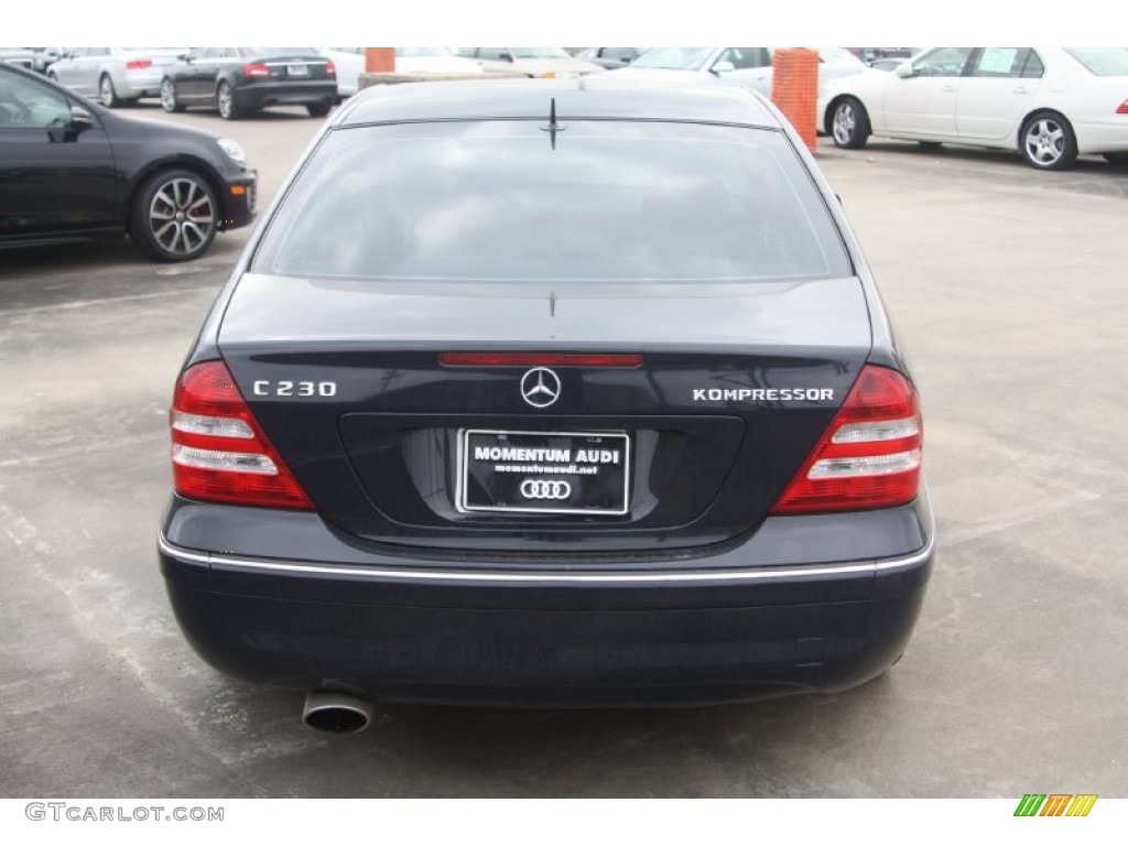 2005 C 230 Kompressor Sedan - Midnight Blue / Ash photo #4