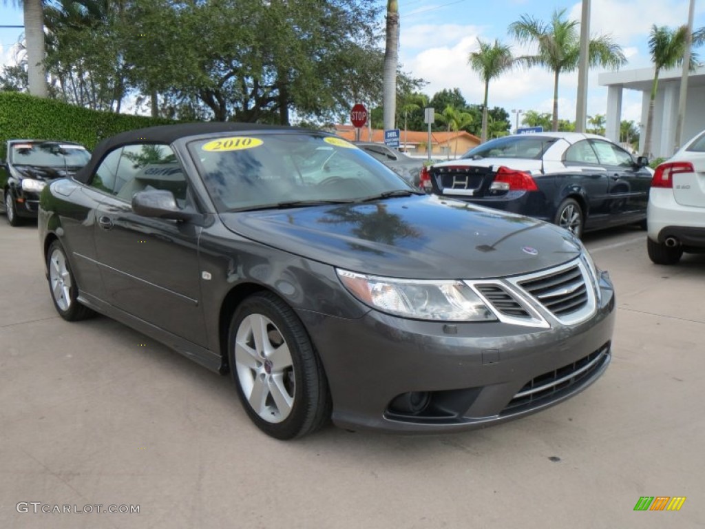 Carbon Gray Metallic 2010 Saab 9-3 2.0T Convertible Exterior Photo #74834399