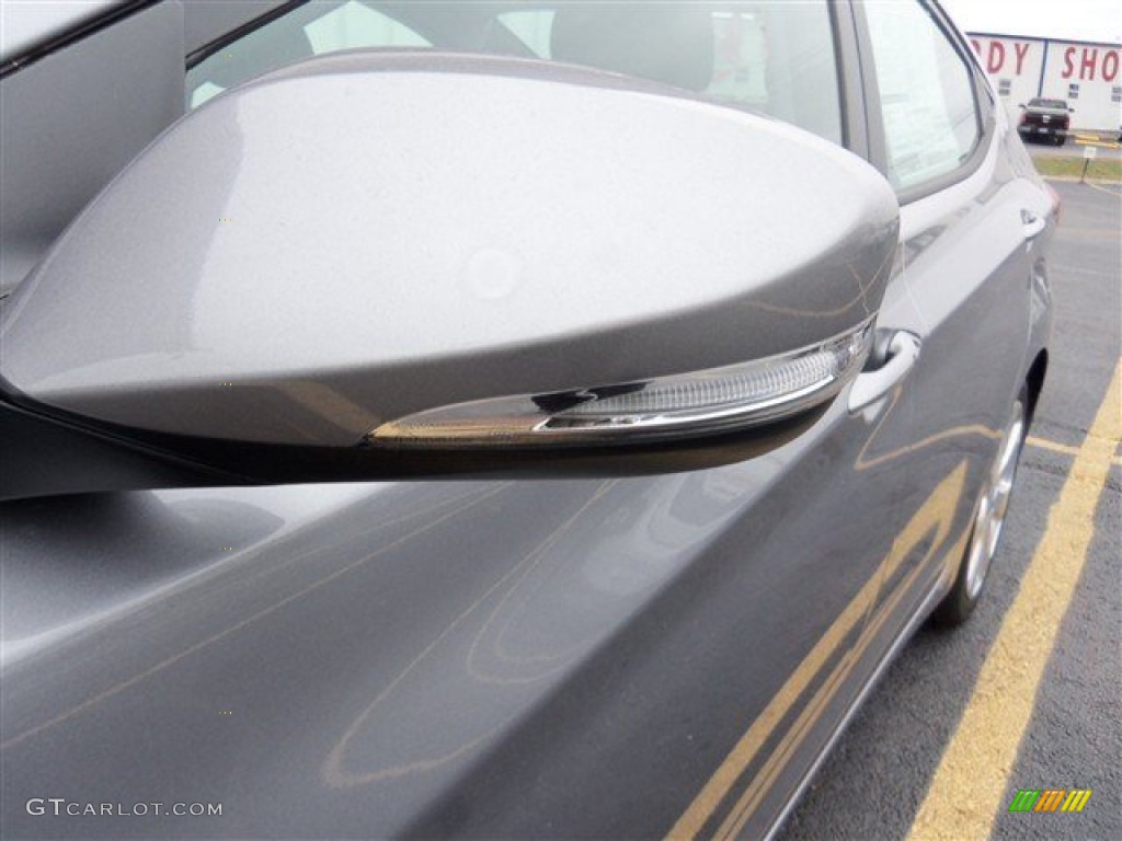 2013 Elantra Limited - Titanium Gray Metallic / Gray photo #4