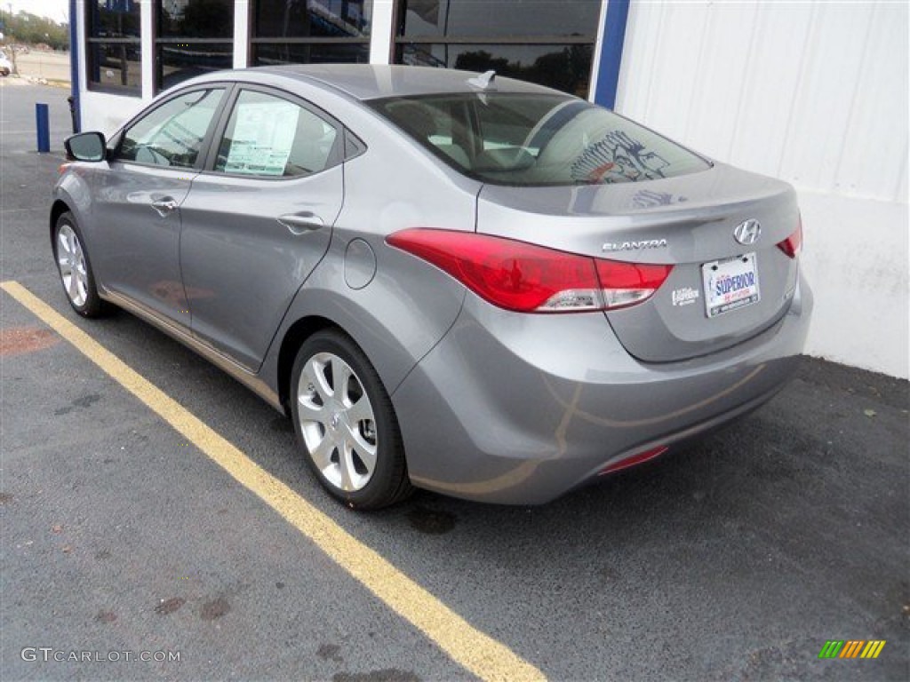 2013 Elantra Limited - Titanium Gray Metallic / Gray photo #7