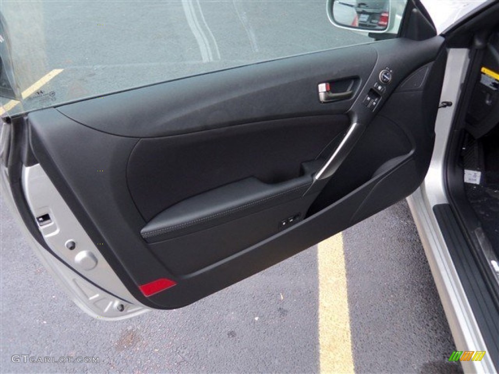 2013 Hyundai Genesis Coupe 2.0T Black Cloth Door Panel Photo #74836133