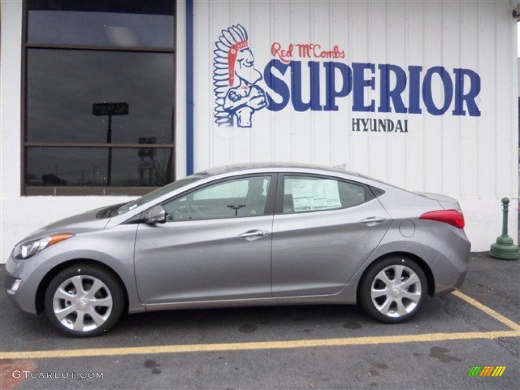 2013 Elantra Limited - Titanium Gray Metallic / Gray photo #6