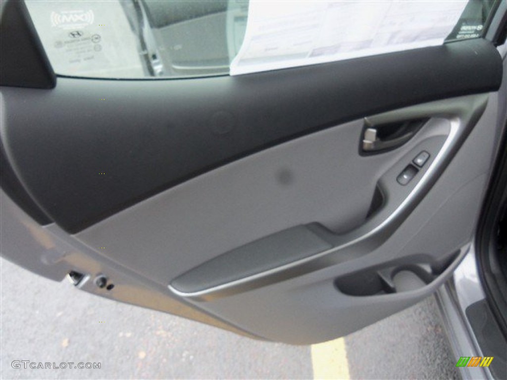 2013 Elantra Limited - Titanium Gray Metallic / Gray photo #13