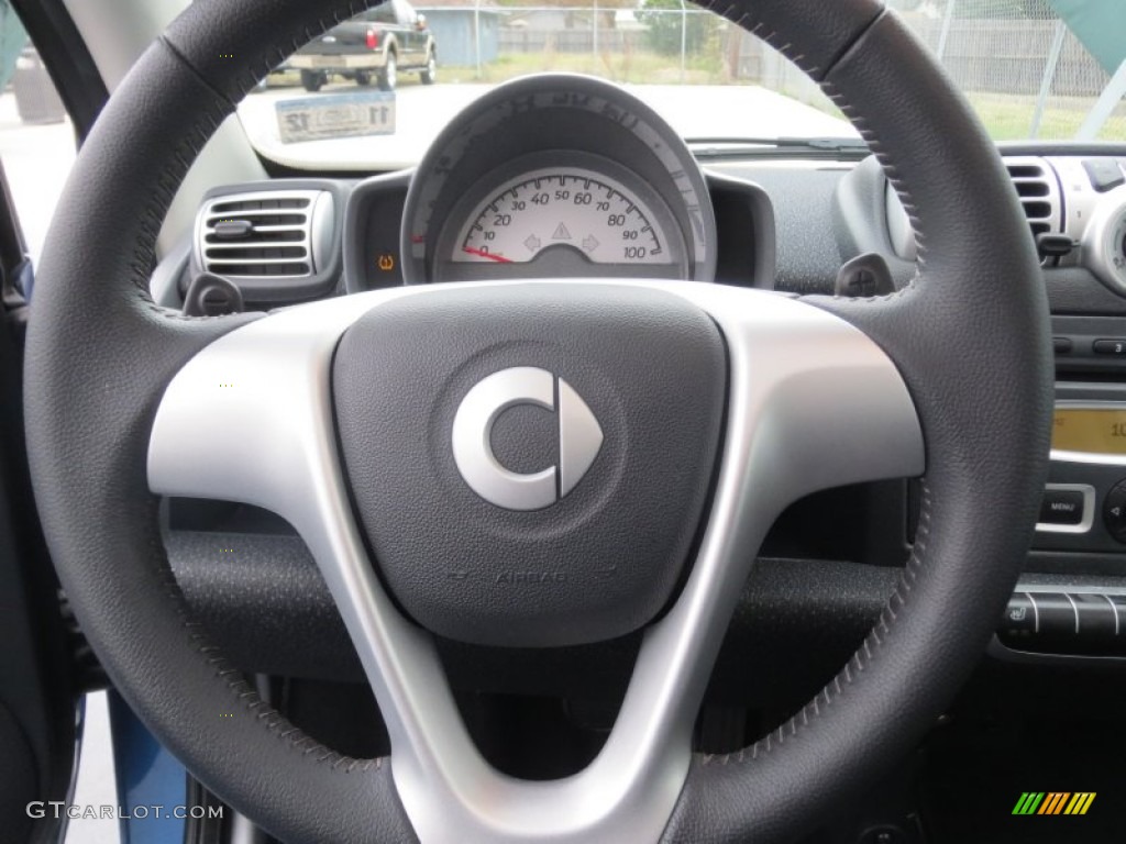 2009 Smart fortwo passion coupe Design Black Steering Wheel Photo #74837105