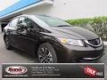 2013 Kona Coffee Metallic Honda Civic EX Sedan  photo #1