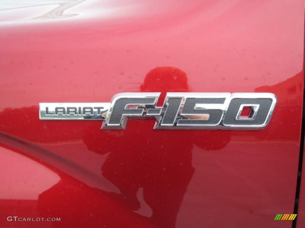 2013 F150 Lariat SuperCrew - Ruby Red Metallic / Black photo #12