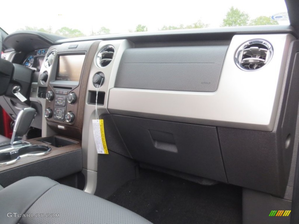 2013 F150 Lariat SuperCrew - Ruby Red Metallic / Black photo #18