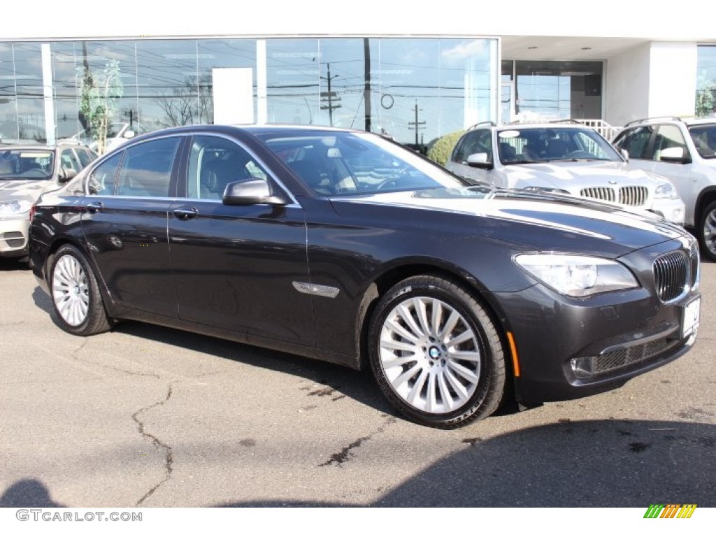 2012 7 Series 750i xDrive Sedan - Dark Graphite Metallic / Black photo #3