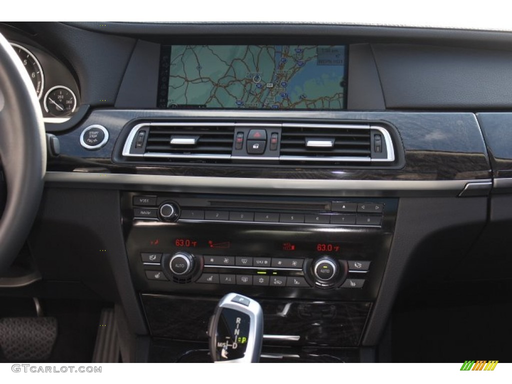 2012 7 Series 750i xDrive Sedan - Dark Graphite Metallic / Black photo #14