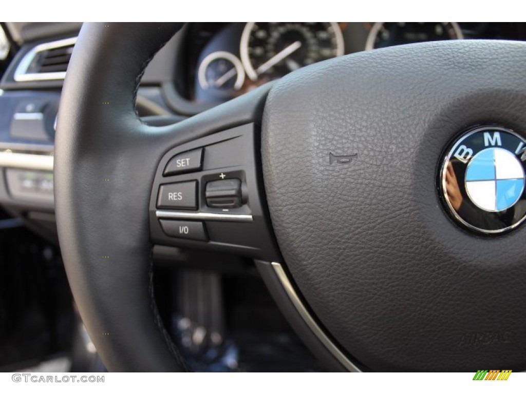 2012 7 Series 750i xDrive Sedan - Dark Graphite Metallic / Black photo #17