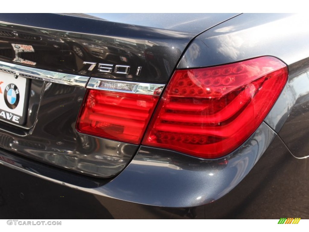 2012 7 Series 750i xDrive Sedan - Dark Graphite Metallic / Black photo #22