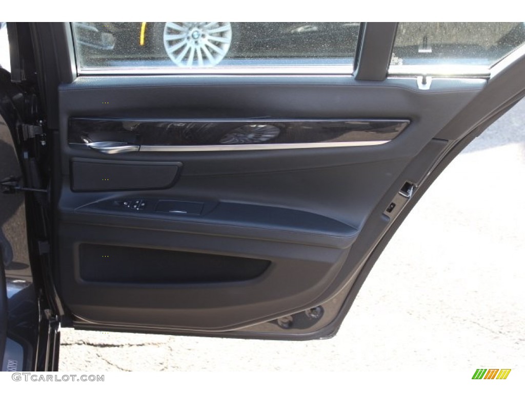 2012 7 Series 750i xDrive Sedan - Dark Graphite Metallic / Black photo #23