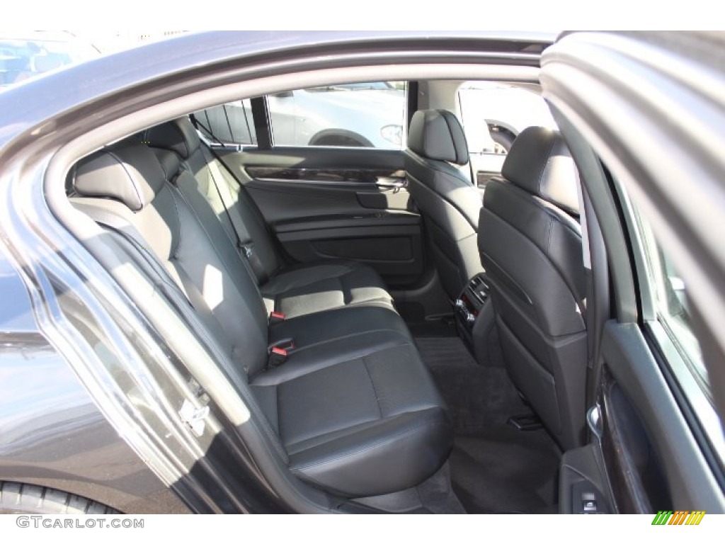 2012 7 Series 750i xDrive Sedan - Dark Graphite Metallic / Black photo #24
