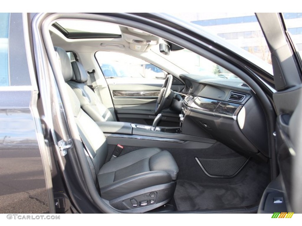 2012 7 Series 750i xDrive Sedan - Dark Graphite Metallic / Black photo #27