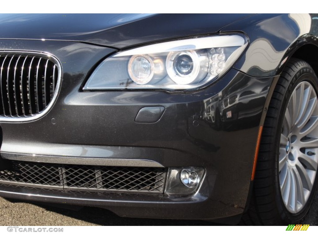 2012 7 Series 750i xDrive Sedan - Dark Graphite Metallic / Black photo #30