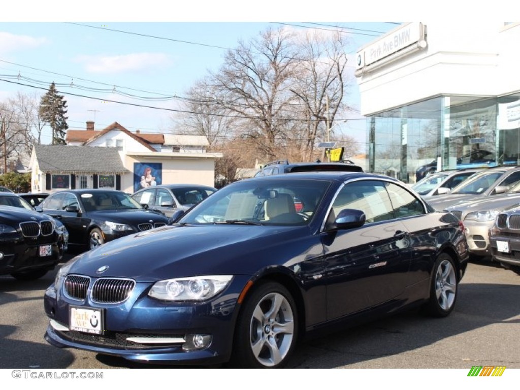 2012 3 Series 335i Convertible - Deep Sea Blue Metallic / Cream Beige photo #1