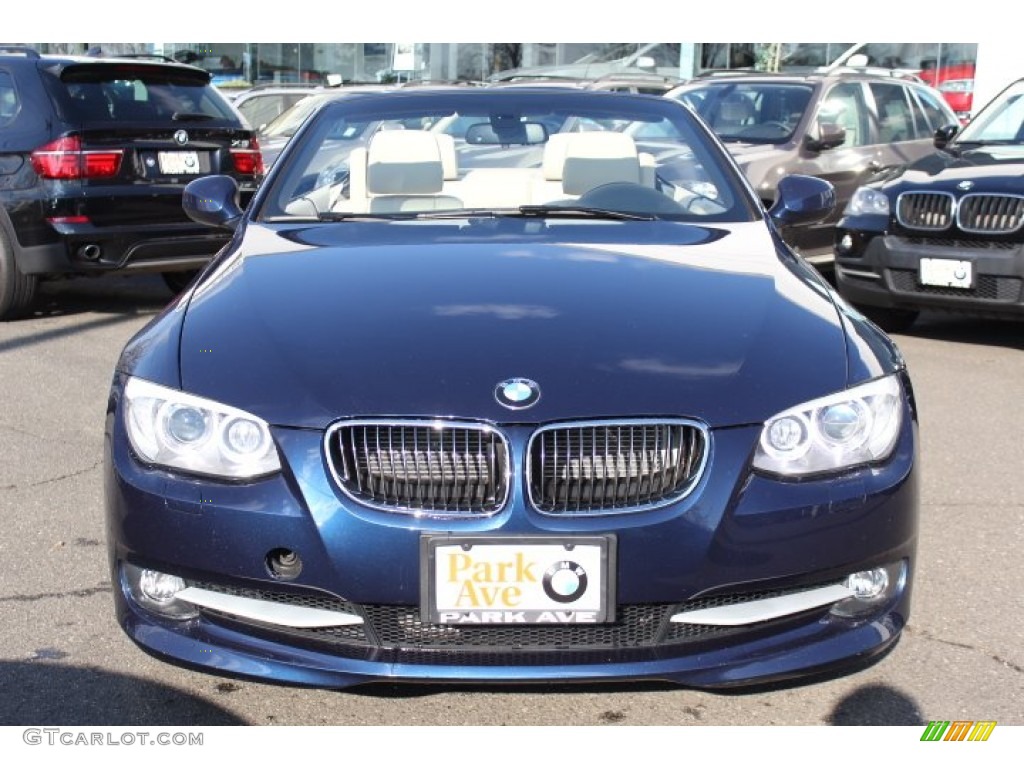 2012 3 Series 335i Convertible - Deep Sea Blue Metallic / Cream Beige photo #2