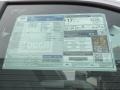 2013 Ford F150 STX Regular Cab Window Sticker