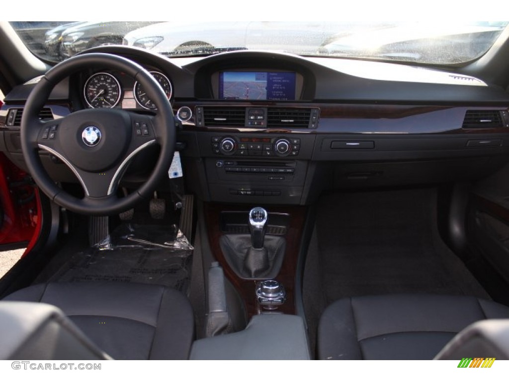 2012 BMW 3 Series 328i Convertible Black Dashboard Photo #74842476
