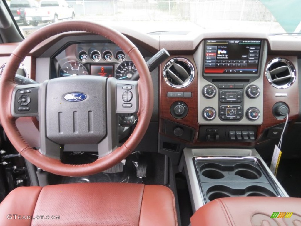 2013 Ford F250 Super Duty King Ranch Crew Cab 4x4 King Ranch Chaparral Leather/Black Trim Dashboard Photo #74842528